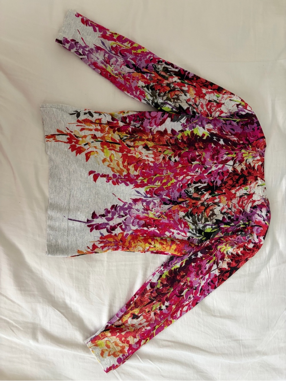 Karen Millen Pink Floral Knit Cardigan - Picture 6 of 6
